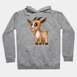 Cute Goat Drawing Hoodie